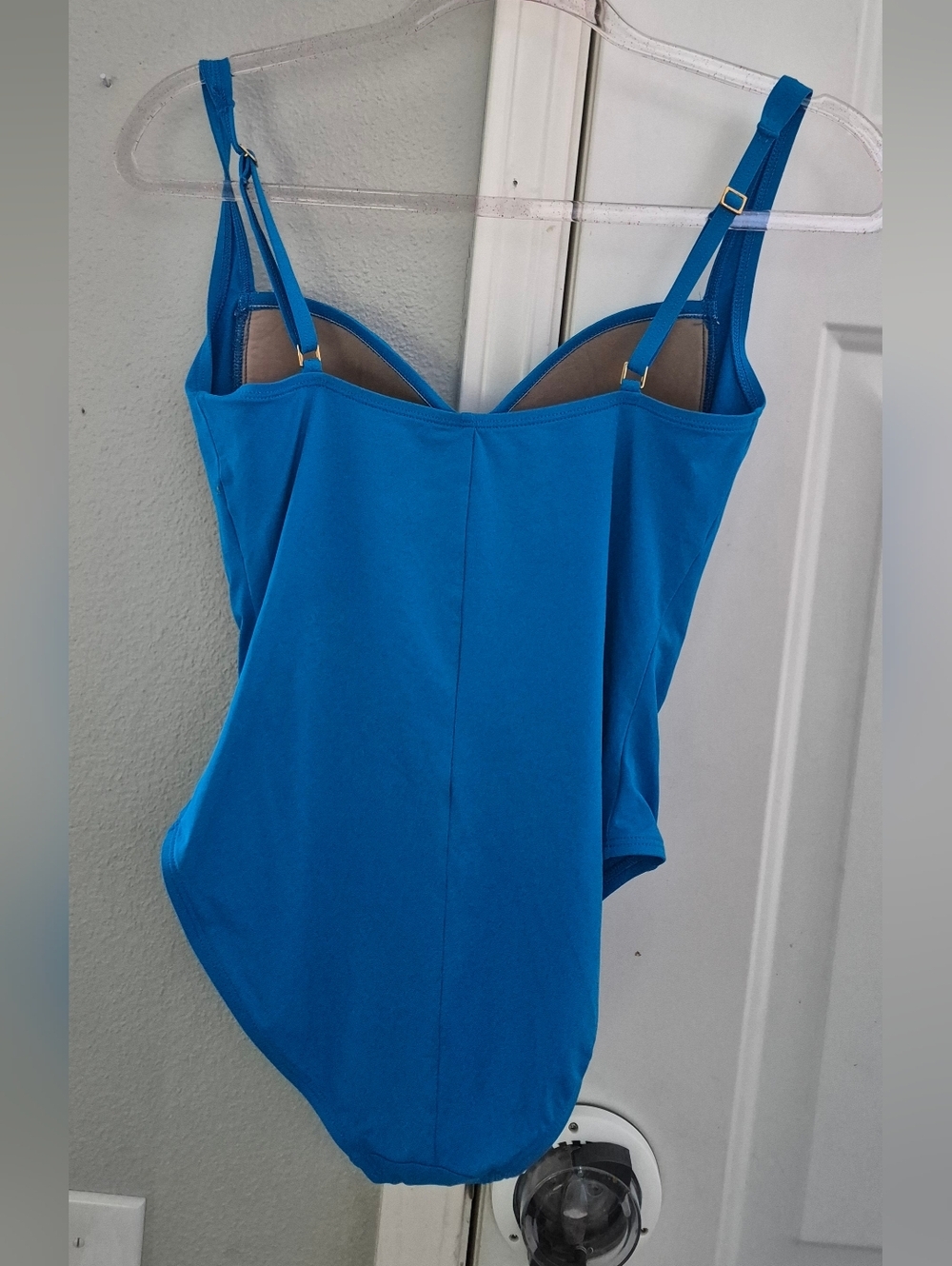 LA BLANCA Sweetheart Ruched One Piece Swimsuit! Size 10 - Picture 5 of 8